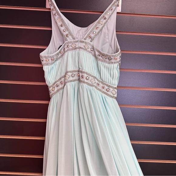 Forever 21 Ball Gown Dress Teal Green Formal Small - Picture 5 of 16